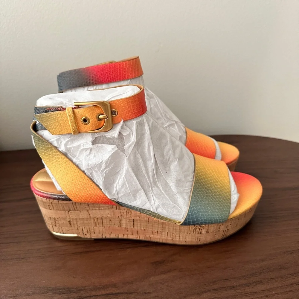 Franco Sarto Multicolor Wedge Sandals